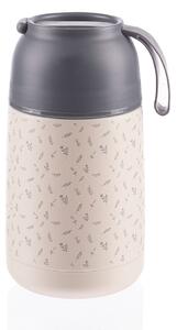 Zopa étel termosz - rozsdamentes acél, szilikon fogantyúval 620 ml Flowers