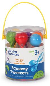 5963 - Fejlesztő kanál (6 db) - Squeezy Tweezers - Learning Resources