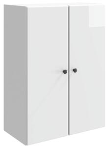 VidaXL Fali szekrény Magasfényű Fehér 66 x 34,5 x 90 cm Szerelt Fa