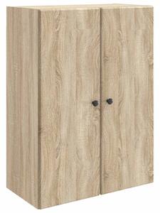 VidaXL Fali szekrény Sonoma Tölgy 66 x 34,5 x 90 cm Szerelt Fa