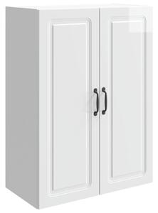 VidaXL Fali szekrény Magasfényű Fehér 66 x 34,5 x 90 cm Szerelt Fa