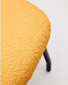 Mustársárga buklé puff Belina – Kave Home
