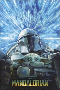 Plakát Star Wars: The Mandalorian - Hyperspace, (61 x 91.5 cm)