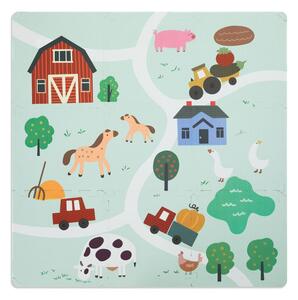 Fillikid szivacspuzzle szõnyeg Farm 93x93cm 6db 3307-01