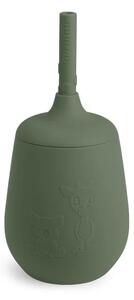 NUUROO szilikon pohár szívószállal- dusty green