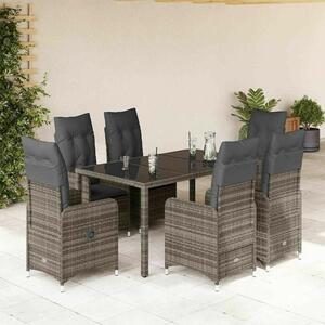 VidaXL Polyrattan Kerti Bútor - 6 Személyes Bisztró