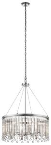 Kichler glamour függeszték piper króm elskl-piper-6p-pc