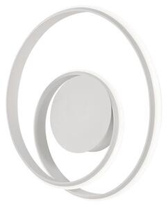 GUSANO Modern LED fali lámpa matt fehér/opál, 40cm