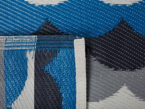 Kék és szürke szőnyeg 90 x 180 cm BELLARY