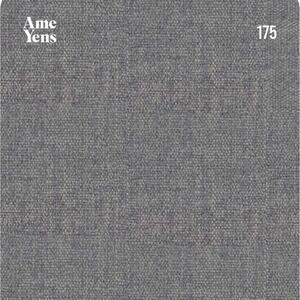 Kékszürke szövet kétszemélyes kanapé Ame Yens Pomo 195 cm