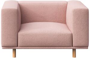 Rózsaszín szövet fotel Ame Yens Kukumo