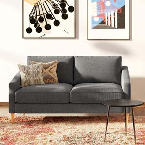 Szürke szövet kétszemélyes kanapé Ame Yens Karoto 170 cm