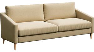 Bézs színű szövet háromszemélyes kanapé Ame Yens Karoto 200 cm