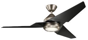 Kichler modern mennyezeti ventilátor jade fekete, zöld elsklf-jade-60-ap