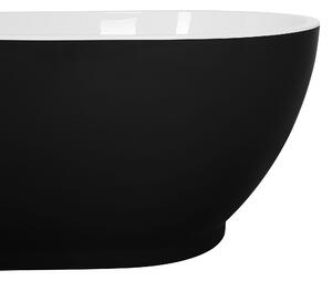 Fekete és fehér szabadon álló fürdőkád 173 x 82 cm GUIANA