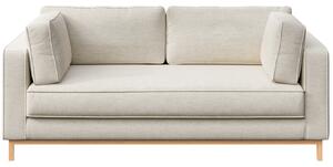 Bézs színű szövet kétszemélyes kanapé Ame Yens Celerio 192 cm