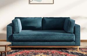 Kék szövet kétszemélyes kanapé Ame Yens Celerio 192 cm
