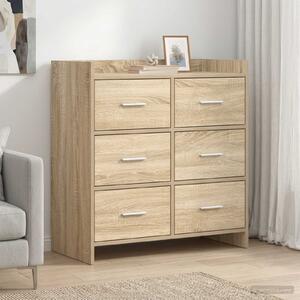 VidaXL Széf Sonoma Tölgy 75 x 33 x 80 cm Szerelt Fa