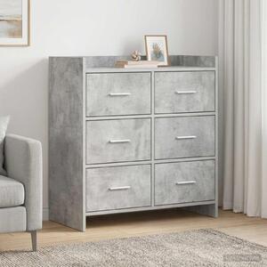 VidaXL Széf Betonszürke 75 x 33 x 80 cm Szerelt Fa