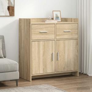 VidaXL Széf Sonoma Tölgy 75 x 36 x 80 cm Szerelt Fa