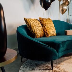 Kék-zöld bársony kétüléses kanapé Bizzotto Serapsil 183 cm