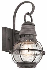 Kichler loft vintage kültéri fali lámpa bridgepoint antik cink elskl-bridgepoint-s IP44