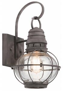 Kichler loft vintage kültéri fali lámpa bridgepoint antik cink elskl-bridgepoint-m IP44