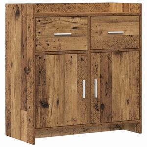VidaXL Széf Antik Fa 75 x 36 x 80 cm Szerelt Fa