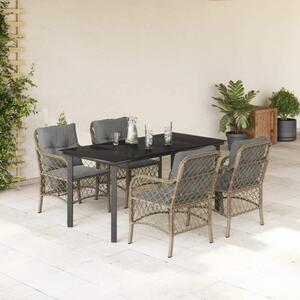 VidaXL Polyrattan Kerti Étkezőgarnitúra - 5 részes