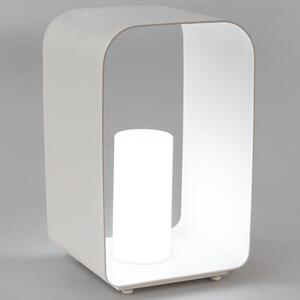 Fehér fém LED-es kerti asztali lámpa Bizzotto Rinley 45 cm