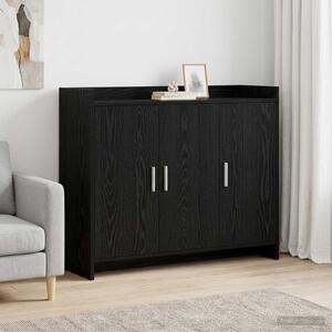 VidaXL Széf Fekete Tölgy 98,5 x 33 x 80 cm Szerelt Fa