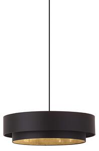 Modern függőlámpa fekete 50cm 3-lámpás - Drum Duo