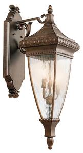 Kichler klasszikus kültéri fali lámpa venetian rain barna átlátszó elskl-venetian2-l IP44