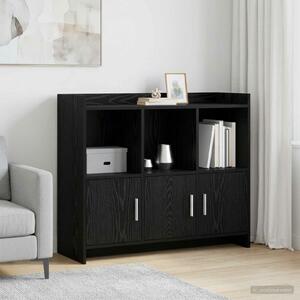 VidaXL Széf Fekete Tölgy 98,5 x 33 x 80 cm Szerelt Fa