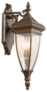 Kichler klasszikus kültéri fali lámpa venetian rain barna átlátszó elskl-venetian2-m IP44