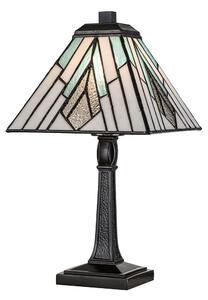 Elstead lighting klasszikus tiffany asztali lámpa alderley barna sokszínű elstf-alderley-tl-m