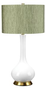 Elstead glamour modern asztali lámpa milo fehér idős réz zöld elsmilo-ab-tl-rth