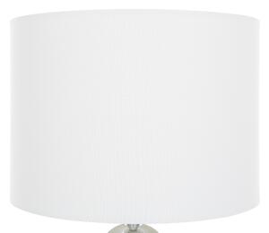 Fehér üveg asztali lámpa 40 cm UELE