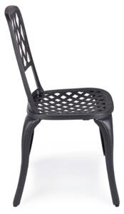 Fekete alumínium kerti szék Bizzotto Faenza