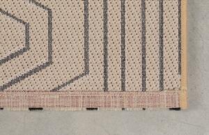 Bézs mintás szőnyeg Bold Monkey Lengő vonalak 160x230 cm