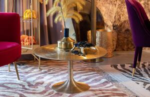 Arany kerek dohányzóasztal Bold Monkey Hipnotizáló 77 cm