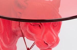 Rózsaszín üveg dohányzóasztal Bold Monkey Dope As Hell 90 x 40 cm