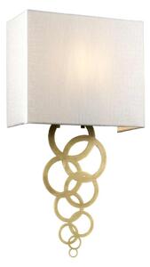 Elstead glamour modern fali lámpa rosa bézs sárgaréz elsrosa-medium-ab