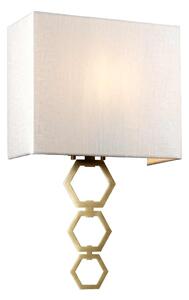 Elstead glamour modern fali lámpa ria bézs sárgaréz elsria-medium-ab