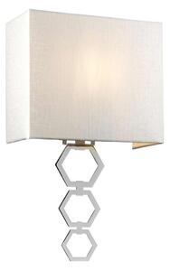 Elstead glamour modern fali lámpa ria bézs króm elsria-medium-pc
