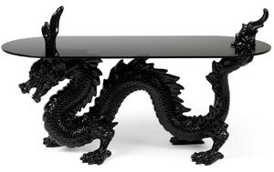 Fekete üveg dohányzóasztal Bold Monkey Dragonized Bastard 100 x 45 cm