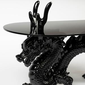 Fekete üveg dohányzóasztal Bold Monkey Dragonized Bastard 100 x 45 cm