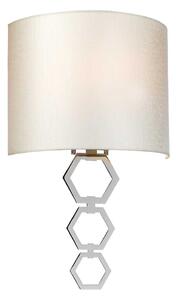 Elstead glamour modern fali lámpa clark bézs króm elsclark-medium-pc