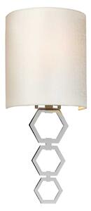 Elstead glamour modern fali lámpa clark bézs króm elsclark-small-pc