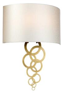 Elstead glamour modern fali lámpa curtis bézs sárgaréz elscurtis-large-ab
